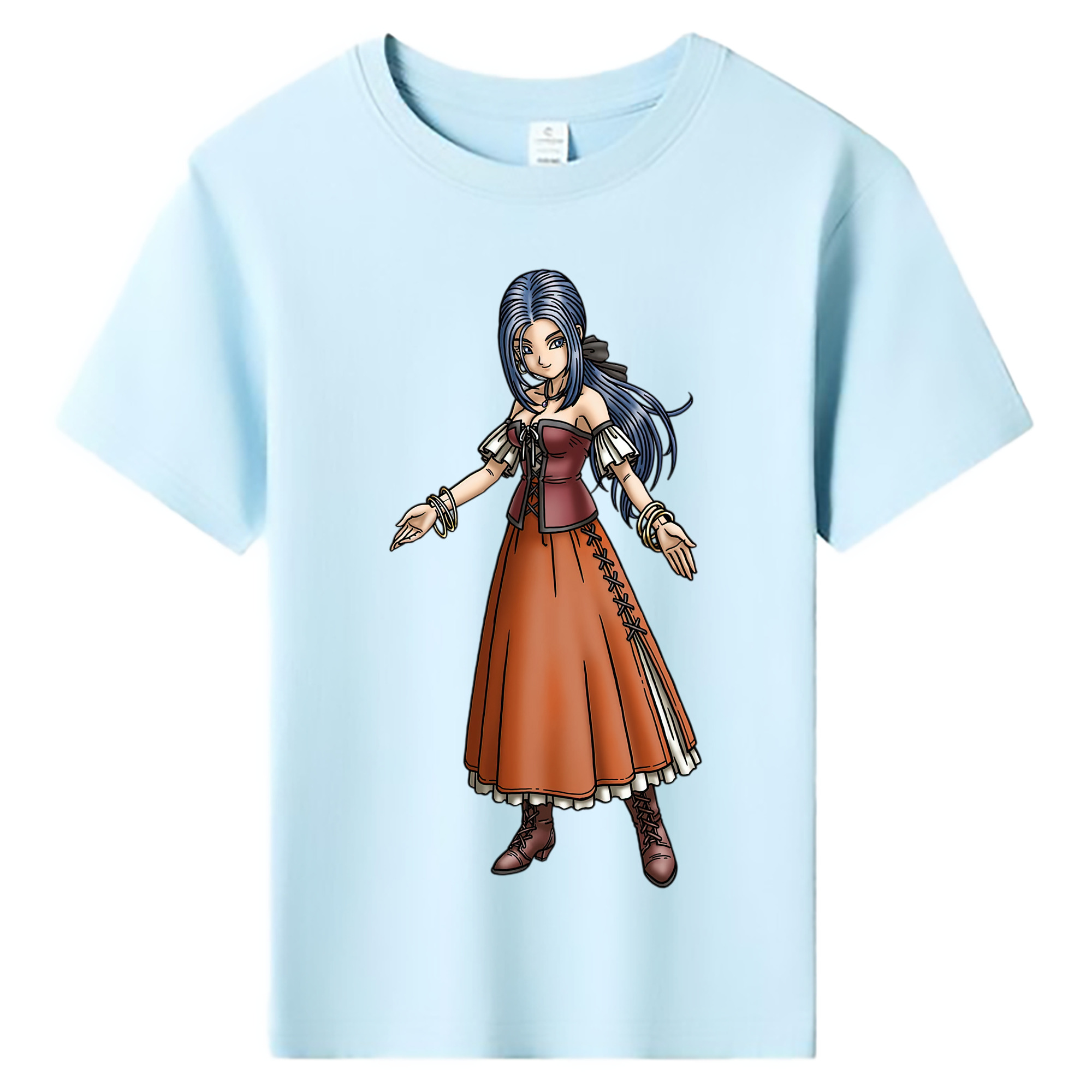 （画像用） ドラゴンクエスト Doragon Kuesuto Dragon Quest 綿100％キッズTシャツ（フロントプリント）